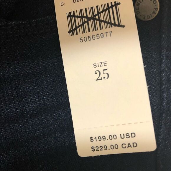 NWT Transcend Paige Manhattan mid rise size 25 - Picture 6 of 8